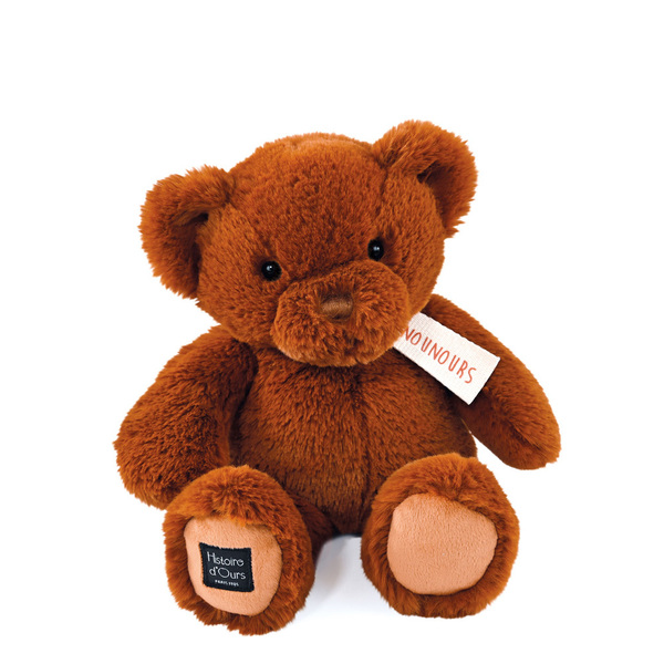 Peluche nounours marron cappuccino 28cm