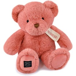 Peluche nounours rose 28cm