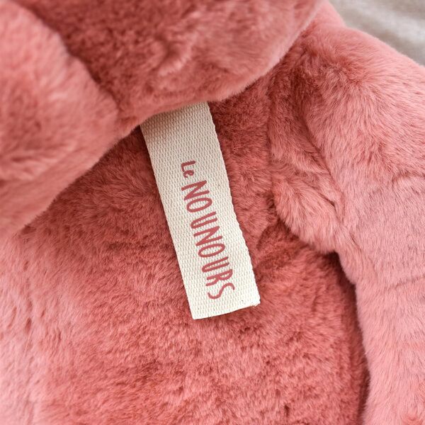 Peluche nounours rose 28cm