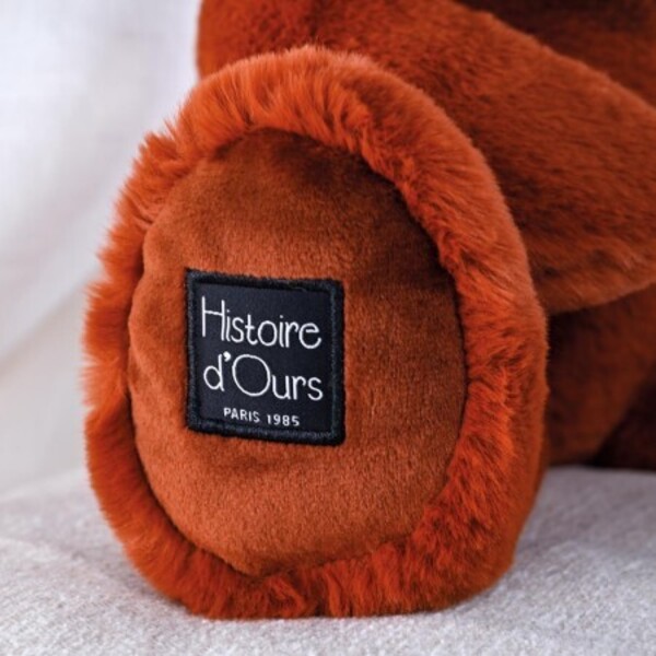 Peluche nounours marron roux 28cm