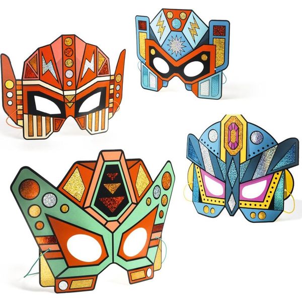 DIY masques super robots métal