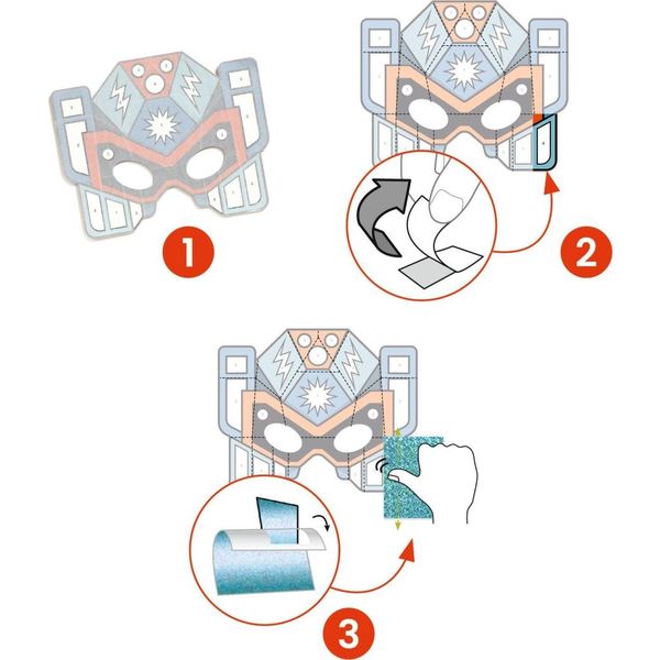 DIY masques super robots métal