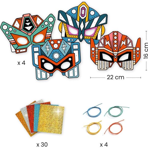 DIY masques super robots métal