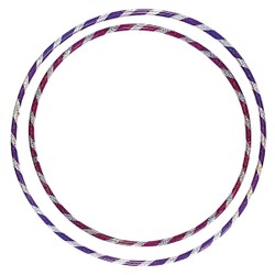 2 Cerceaux hula hoop brillants 65 et 75 cm - rose