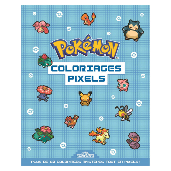 Coloriages pixels Pokémon