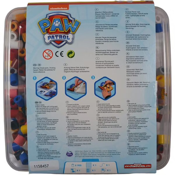 Coffret perles à repasser Maxi Pat Patrouille
