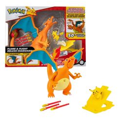 Figurine interactive Pokémon - Dracaufeu avec accessoires - 15cm