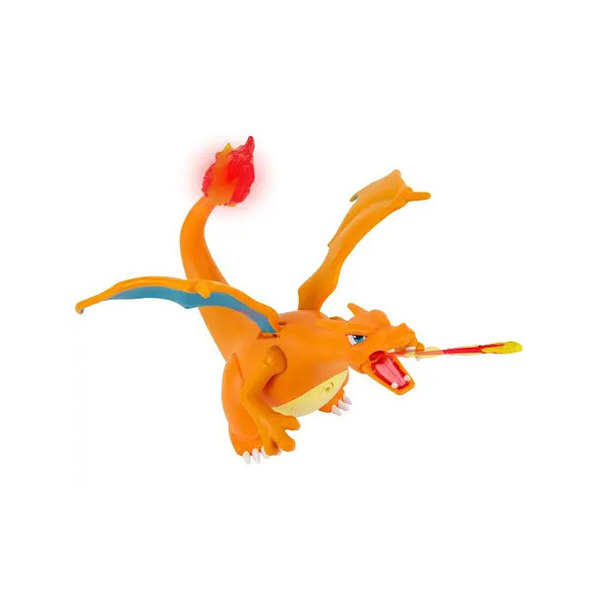 Figurine interactive Pokémon - Dracaufeu avec accessoires - 15cm