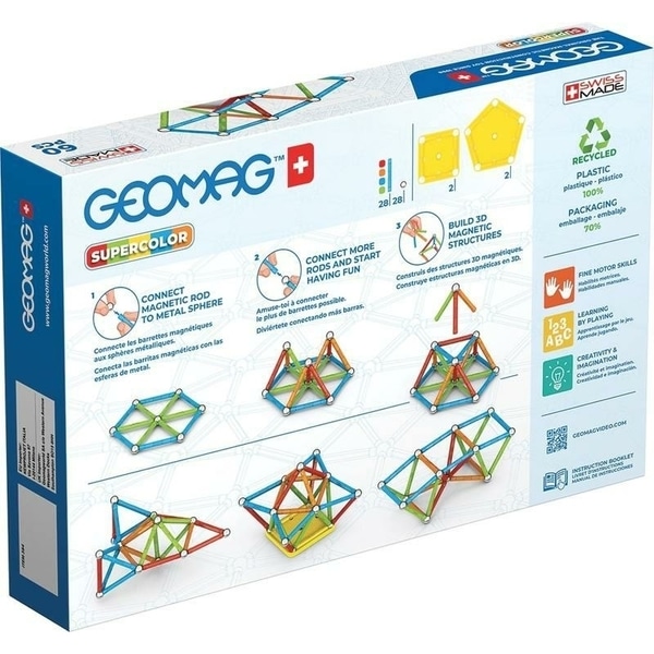 Geomag ecofriendly Supercolor - 60 pièces