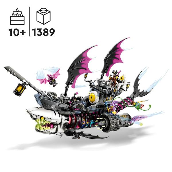 Lego dreamzzz 71469 le vaisseau requin des cauchemars, construire