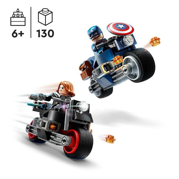 76260 - LEGO® Marvel - Les Motos de Black Widow et de Captain America