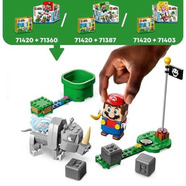 71420 - LEGO® Super Mario - Ensemble d Extension Rambi le Rhinocéros