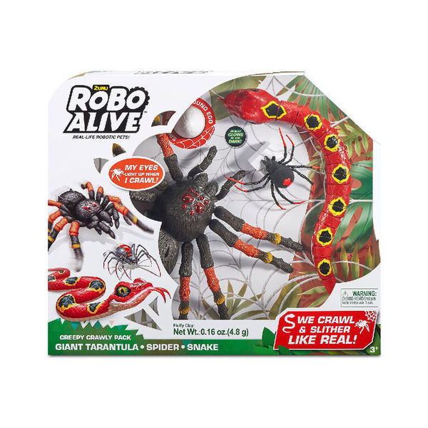 Pack de 3 animaux rampants Robo Alive