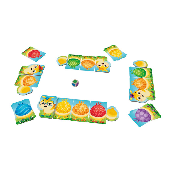 Petites chenilles multicolores