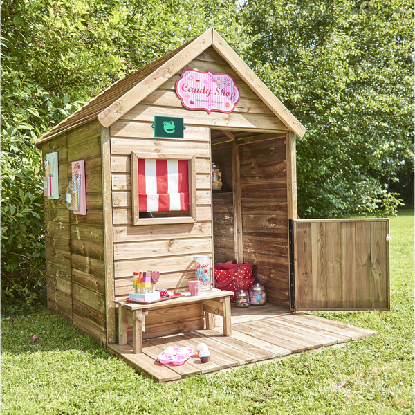 Maison en bois avec terrasse et bois Heidi
