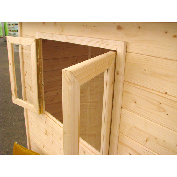 Maison en bois avec préau Sarah