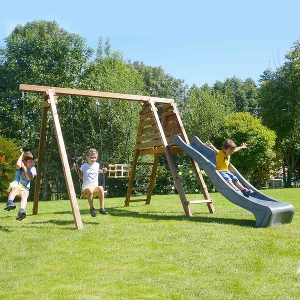 Aire de jeux en bois Fleur