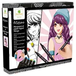 Coffret créatif Layout et marqueurs Manga Fille