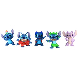 Coffret de 5 figurines Stitch et Angel - Lilo & Stitch