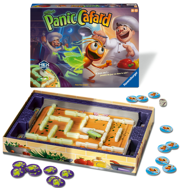 RAVENSBURGER Panic Cafard - Gioco Da Tavolo Con Hexbug Nano Elettronico - 2-4 Giocatori - Età 5+