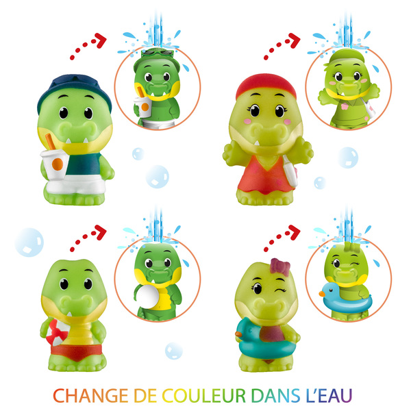 Klorofil Lot de 4 figurines - Famille Croco