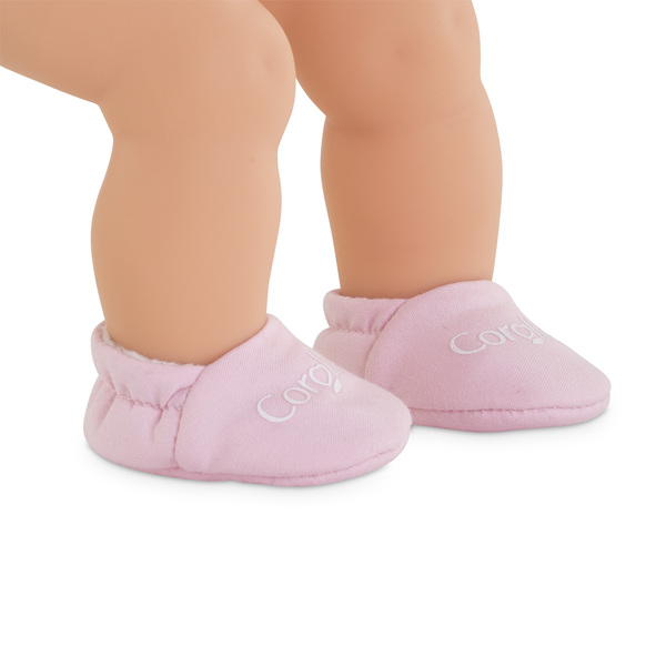 Chaussons roses - Poupon 30 cm 