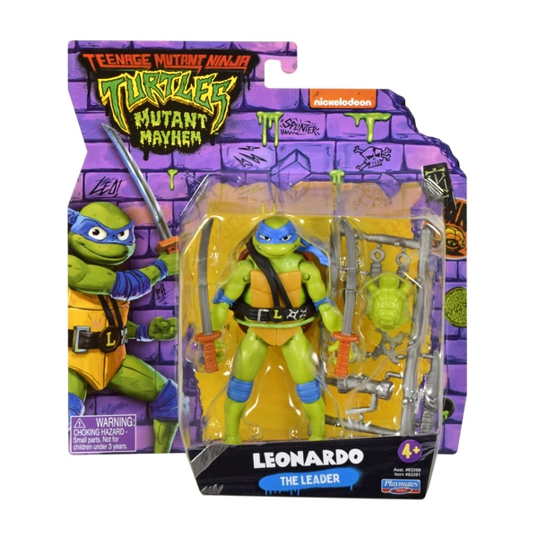 Figurine articulée 12 cm Tortue Ninja - Leonardo