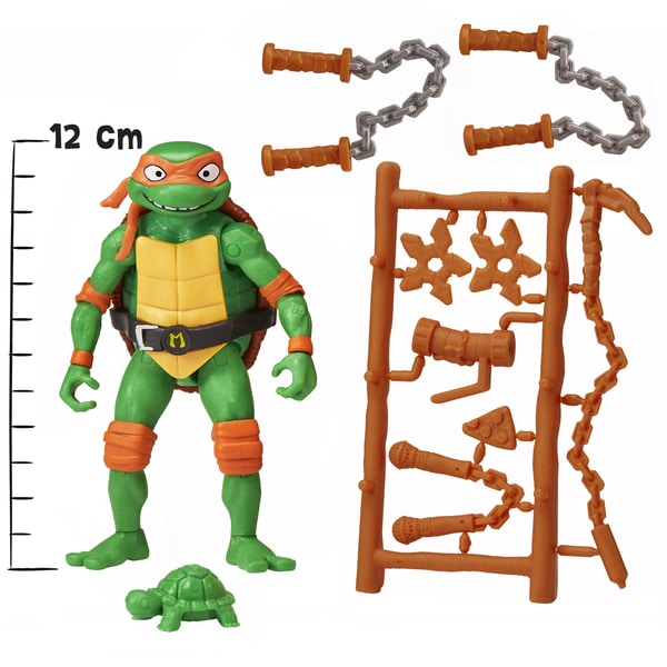 Figurine articulée 12 cm Tortue Ninja - Michelangelo