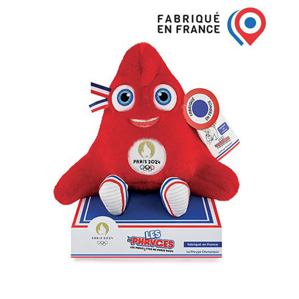 Peluche premium mascotte officielle JO Paris 2024 - 30cm