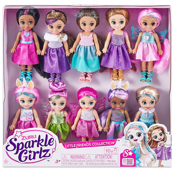 10 mini-poupée Sparkle Girlz