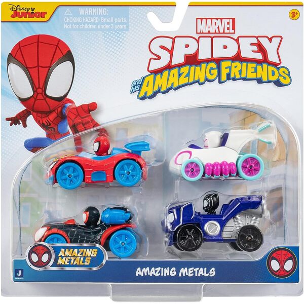 Coffret de 4 véhicules Die-Cast - Spidey And His Amazing Friends