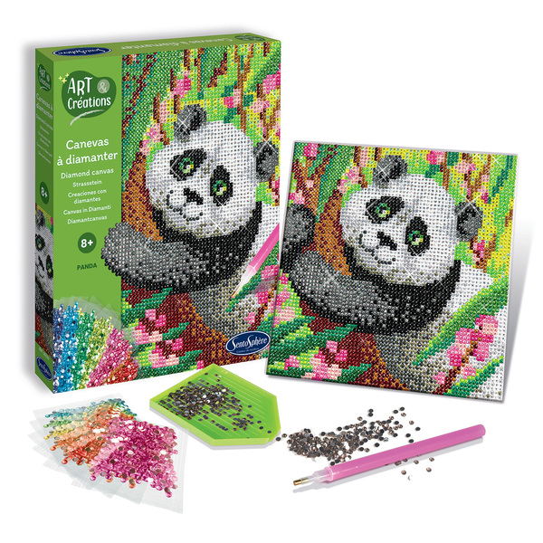 Canevas à diamanter Panda - Art Créations