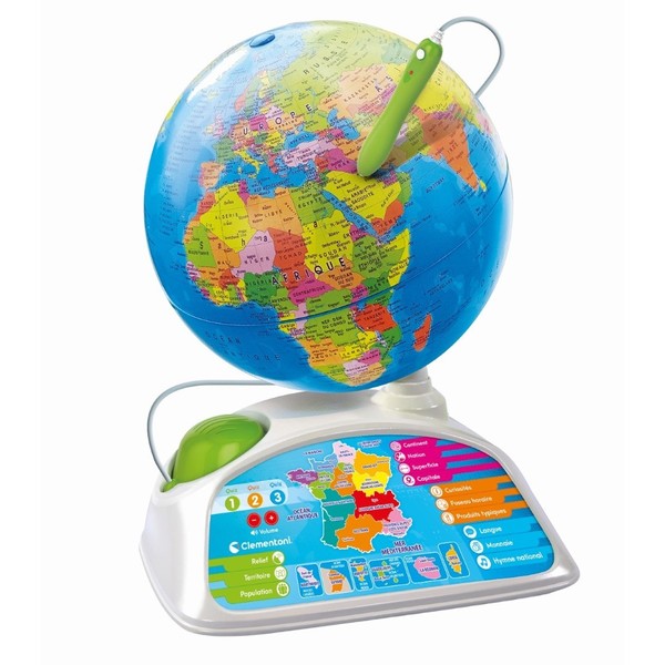Globe terrestre interactif - Play For Future Clementoni : King Jouet,  Découvrir le monde Clementoni - Jeux et jouets éducatifs
