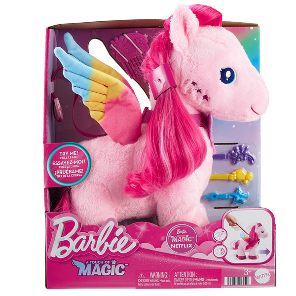 Barbie Cheval Pégase sonore et lumineux - Une Touche de Magie