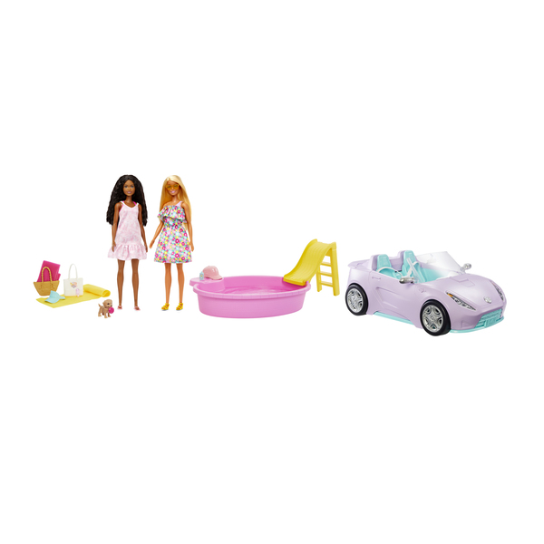 Coffret poupées Barbie Bateau et Voiture