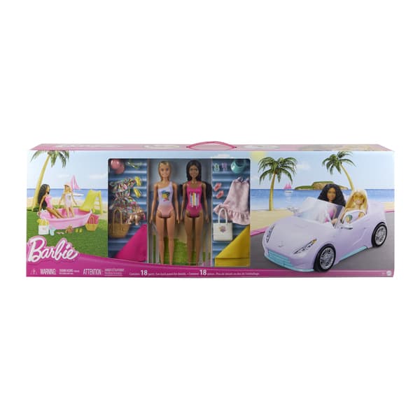 Coffret poupées Barbie Bateau et Voiture