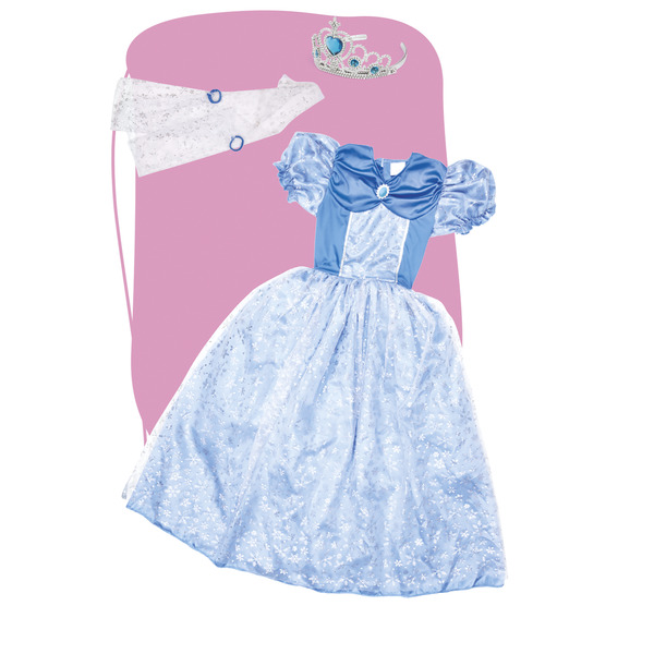 Déguisement de princesse bleu avec accessoires 3/5 ans