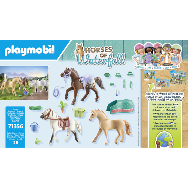 71356 – Playmobil Horses of Waterfall – Morgan, Quarter Horse & Shagya 