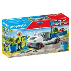 71433 – Playmobil City Action – Agent d’entretien voirie avec véhicule électrique 