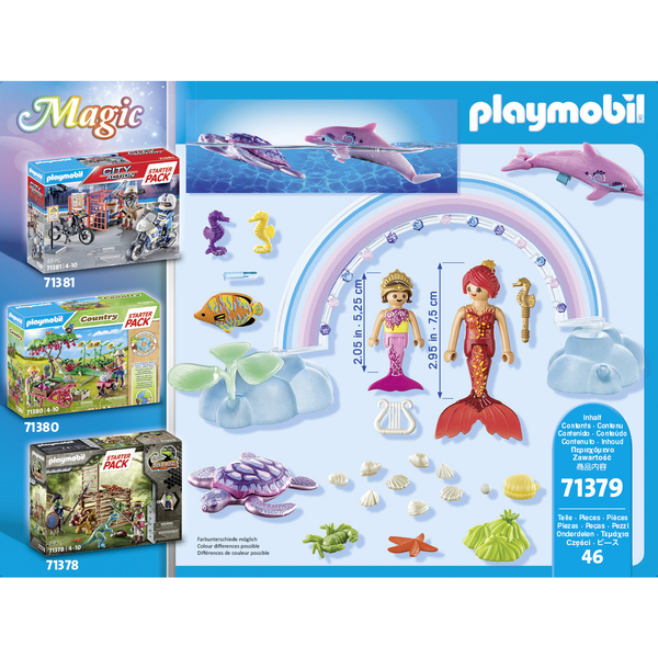 71379 - Playmobil Magic - Starter Pack Sirènes et arc-en-ciel