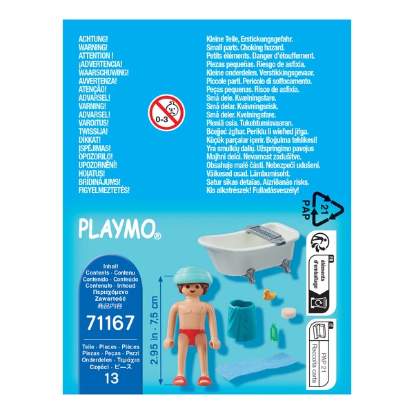 71167 - Playmobil Spécial Plus - Homme et baignoire