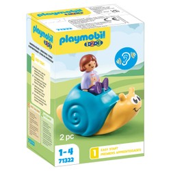 Playmobil Aire de jeux avec toboggan géant 1.2.3 Préscolaire 