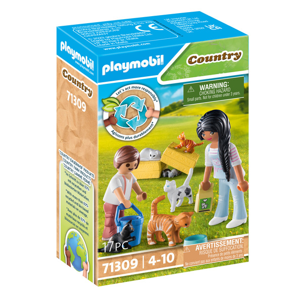 71309 - Playmobil Country - Famille de chats avec femme et enfant