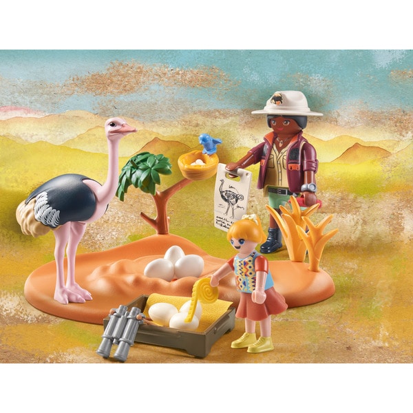 71296 - Playmobil Wiltopia - Explorateurs et nid d autruche