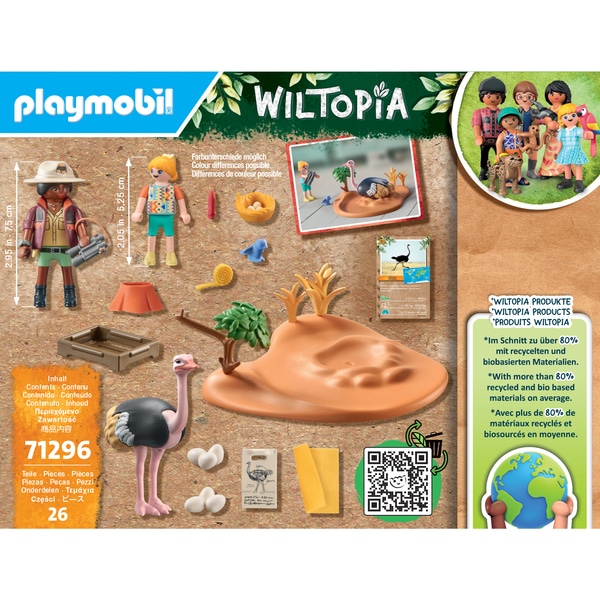 71296 - Playmobil Wiltopia - Explorateurs et nid d autruche
