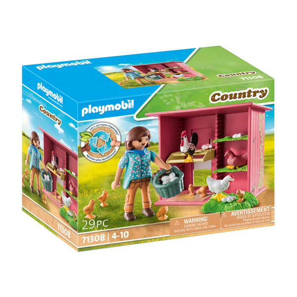 71308 - Playmobil Country - Agricultrice et poulailler