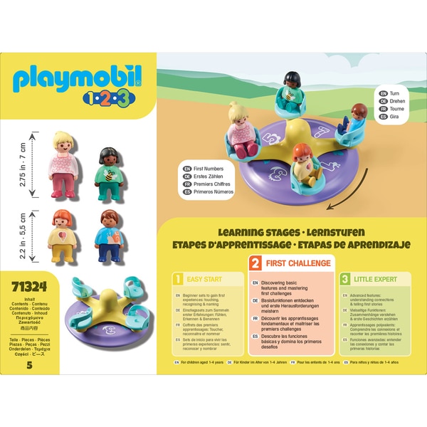 71157 - Playmobil 1.2.3 - Aire de jeux Playmobil : King Jouet, Playmobil  Playmobil - Jeux d'imitation & Mondes imaginaires