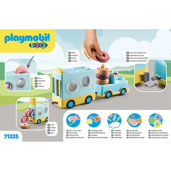 71325 - Playmobil 1.2.3 - Camion de donuts