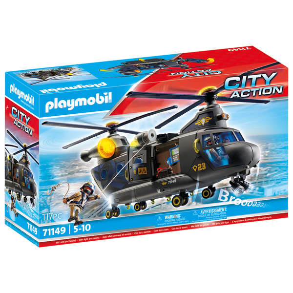 71149 – Playmobil City Action - Hélicoptère des forces spéciales