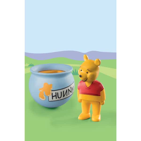 71318 - Playmobil 1.2.3 - Winnie l ourson et culbuto pot de miel